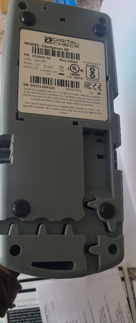 CheXpress 30 Compact Remote Digital Cheque Scanner - Picture 5 of 14